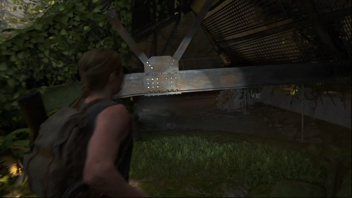 Go below the metal bars until you jump down - The Last of Us 2: Hostile Territory, Seattle Day 1 Abby walkthrough - Seattle Day 1 - Abby - The Last of Us 2 Guide