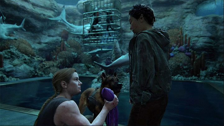 Another opportunity to play with Alice appears in The Aquarium (during the search for Lev) - The Last of Us 2: Dogs guide - Basics - The Last of Us 2 Guide