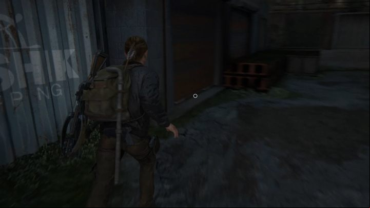 After the battle, run to the garage door and lift it up to move through - The Last of Us 2: The Shortcut, Seattle Day 2 Abby walkthrough - Seattle Day 2 - Abby - The Last of Us 2 Guide