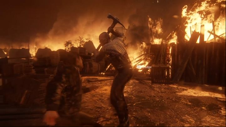 Pick up the sickle and save Lev from the executioner in the last minute - The Last of Us 2: The Escape, Seattle Day 3 Abby walkthrough - Seattle Day 3 - Abby - The Last of Us 2 Guide