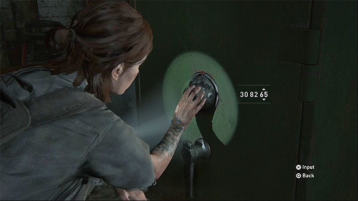 The safes code is 30-82-65 - The Last of Us 2: Safe combinations - Seattle, Day 2 Ellie - Safes - The Last of Us 2 Guide