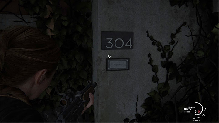 The combination to the safe combines numbers from two flats - the one where you started exploring the block (302) and the neighboring one belonging to the woman mentioned in the note (304) - The Last of Us 2: Safe combinations - Seattle, Day 2 Abby - Safes - The Last of Us 2 Guide