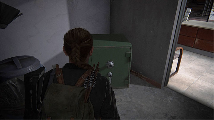 You can start searching for this safe as soon as the stage starts - The Last of Us 2: Safe combinations - Seattle, Day 2 Abby - Safes - The Last of Us 2 Guide