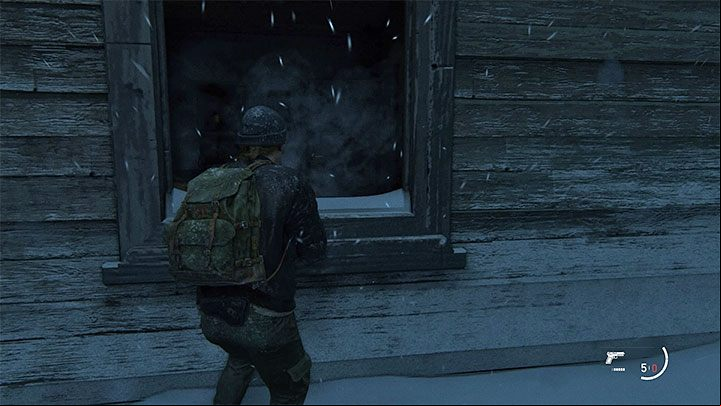 After the crawling sequence, find a shutter to access the interior of a nearby building - The Last of Us 2: The Overlook - collectibles, artefacts, coins - Jackson - The Last of Us 2 Guide
