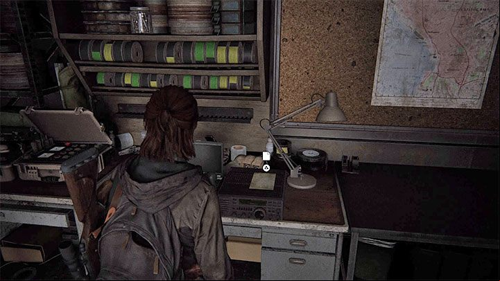The secret is inside this room - itll be on the desk - The Last of Us 2: The Theatre - collectibles, artefacts, coins - Seattle Day 1 - Ellie - The Last of Us 2 Guide