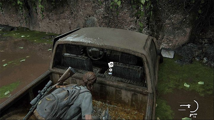 Climb onto the cargo space of the pick-up and smash the rear enger window - The Last of Us 2: Hillcrest - collectibles, artefacts, coins - Seattle Day 2 - Ellie - The Last of Us 2 Guide
