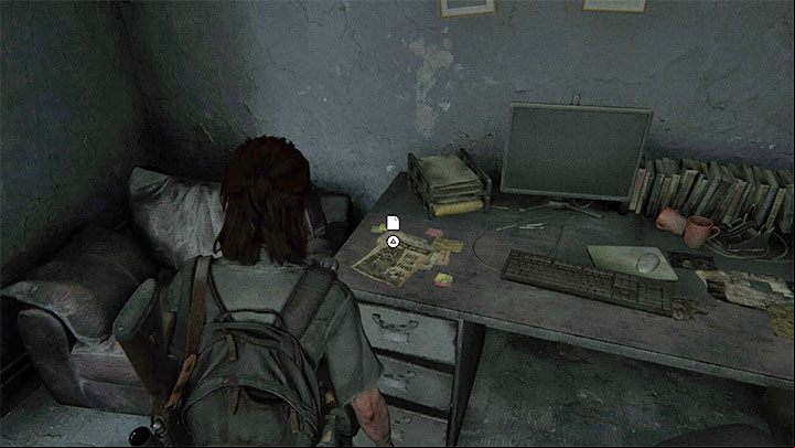 Visit the dark office - The Last of Us 2: Hillcrest - collectibles, artefacts, coins - Seattle Day 2 - Ellie - The Last of Us 2 Guide