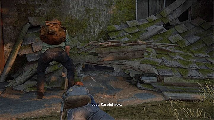 An artifact that you can get only after entering the hotel- Ellie has to crawl at the spot shown in the image above and unlock the front door for Joel - The Last of Us 2: Finding Strings - collectibles, artefacts, coins - Seattle Day 2 - Ellie - The Last of Us 2 Guide