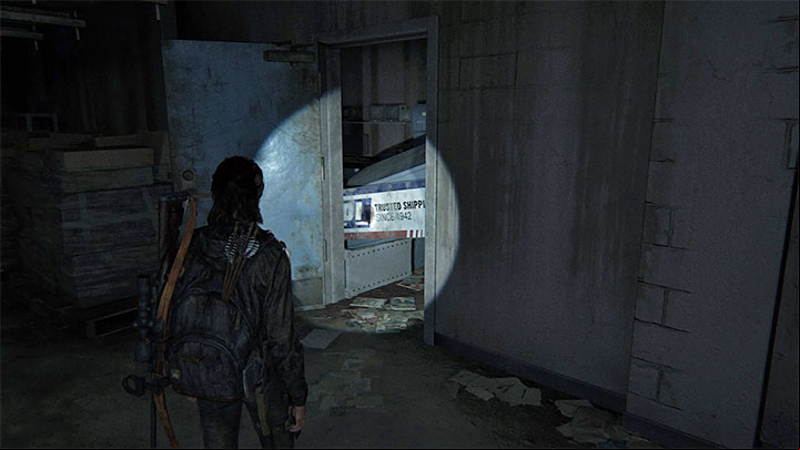 Go through more unlit spaces until you reach the partially collapsed age in the image above - The Last of Us 2: Road to the Aquarium - collectibles, artefacts, coins - Seattle, Day 3 - Ellie - The Last of Us 2 Guide