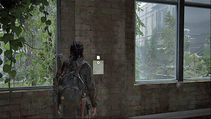 The document was nailed to a fragment of the wall between the windows - The Last of Us 2: Road to the Aquarium - collectibles, artefacts, coins - Seattle, Day 3 - Ellie - The Last of Us 2 Guide