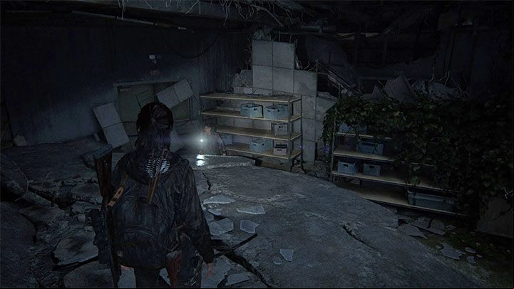 You have to be careful when searching the next room, as it is very easy to miss the collectible - The Last of Us 2: Road to the Aquarium - collectibles, artefacts, coins - Seattle, Day 3 - Ellie - The Last of Us 2 Guide