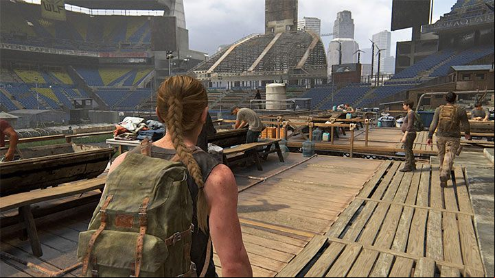 The opportunity to collect this coin occurs as you descend from the stands of the stadium - The Last of Us 2: The Stadium - collectibles, artefacts, coins - Seattle Day 1 - Abby - The Last of Us 2 Guide