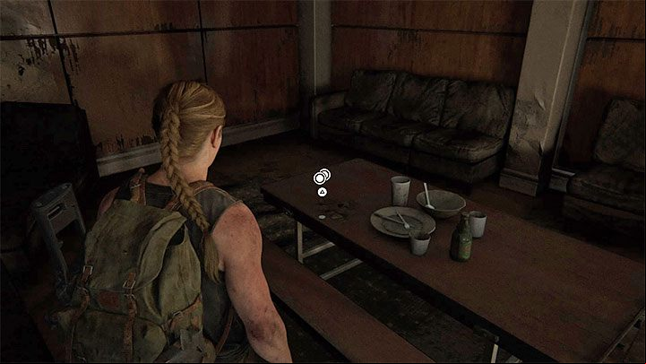 The coin is on the table in the dining room - The Last of Us 2: The Forward Base - collectibles, artefacts, coins - Seattle Day 1 - Abby - The Last of Us 2 Guide