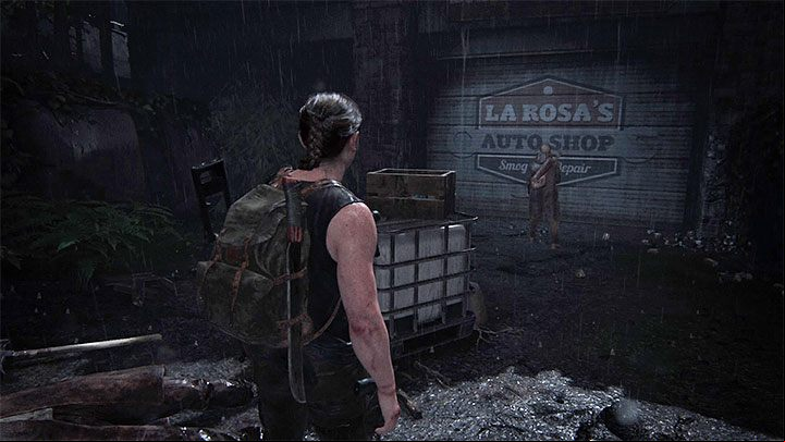 The workbench is found shortly after completing the escape scene and defeating the tall woman who was carrying Abbys stolen equipment - The Last of Us 2: The Forest - collectibles, artefacts, coins - Seattle Day 1 - Abby - The Last of Us 2 Guide