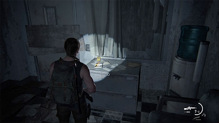 The manual is on one of the cabinets - The Last of Us 2: The Forest - collectibles, artefacts, coins - Seattle Day 1 - Abby - The Last of Us 2 Guide