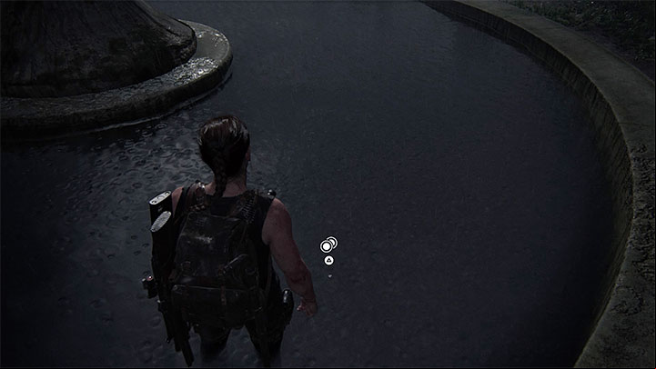 Jump into the fountain - The Last of Us 2: The Coast - collectibles, artefacts, coins - Seattle Day 1 - Abby - The Last of Us 2 Guide