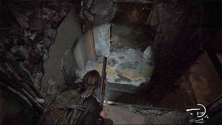 The secret is found after jumping to the 11th floor of a ruined skyscraper - The Last of Us 2: The Descent - collectibles, artefacts, coins - Seattle Day 2 - Abby - The Last of Us 2 Guide