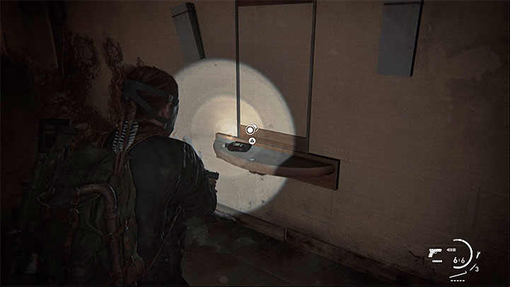 The coin is on a small shelf on the right - The Last of Us 2: The Descent - collectibles, artefacts, coins - Seattle Day 2 - Abby - The Last of Us 2 Guide