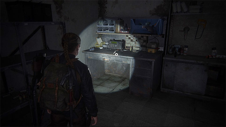 The workbench is inside the aforementioned building - The Last of Us 2: The Escape - collectibles, artefacts, coins - Seattle Day 3 - Abby - The Last of Us 2 Guide