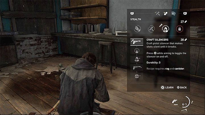 Getting this training manual will unlock a new category of ive skills that you can buy for supplements - Stealth - The Last of Us 2: How to get gun silencer? - Combat - The Last of Us 2 Guide