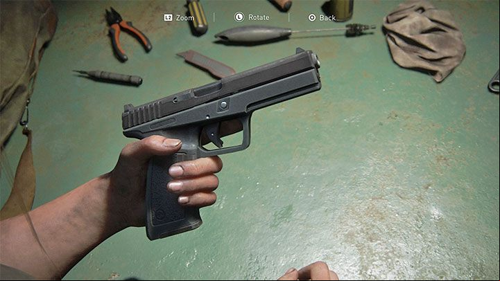 Abbys primary weapon - it can be used from The Stadium stage onwards - The Last of Us 2: Weapons, gadgets - list - Basics - The Last of Us 2 Guide