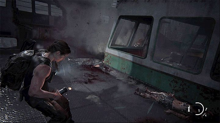 Abby can craft pipe bombs right from the beginning - from The Stadium stage - The Last of Us 2: Weapons, gadgets - list - Basics - The Last of Us 2 Guide