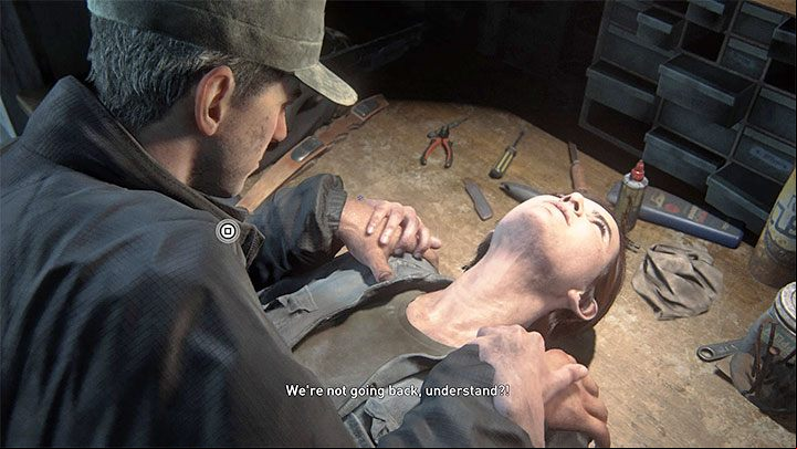 Use the stairs to reach the first floor - The Last of Us 2: Training manuals, ive skills - Character development and equipment upgrades - The Last of Us 2 Guide