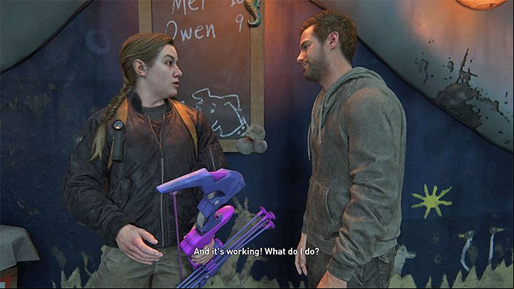 The opportunity to take part in the bow challenge occurs during the Winter Visit stage - The Last of Us 2: Put My Name Up trophy guide - Trophy guide - The Last of Us 2 Guide