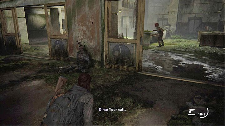 Walk through the ruins until you reach the bank lobby - The Last of Us 2: So Great and Small trophy guide - Trophy guide - The Last of Us 2 Guide