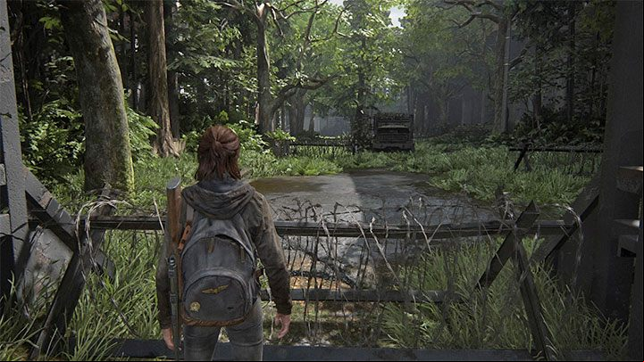 As you explore the game world, you may encounter obstacles, such as fallen trees or fortifications similar to those in the picture above - The Last of Us 2 Guide