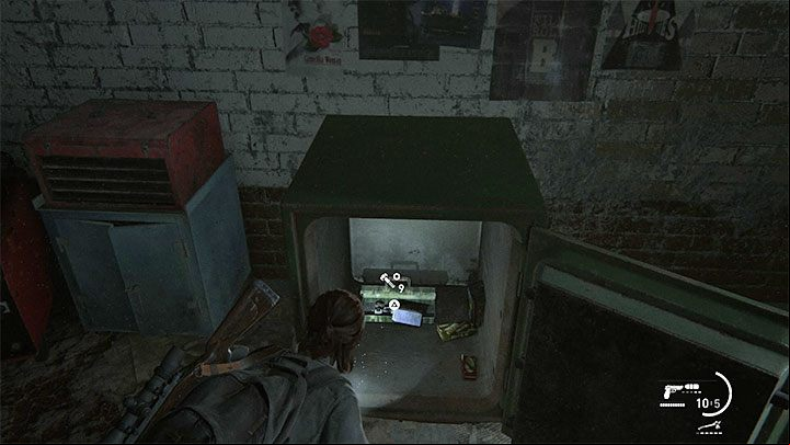 Large amounts of crafting materials can also be obtained by opening safes which you can find in the game world - The Last of Us 2: How to find crafting materials? - Campaign and exploration - The Last of Us 2 Guide