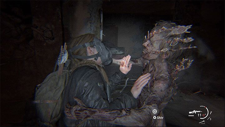 The third use of a Shiv blade is to kill opponents who have grabbed Abby faster - The Last of Us 2: Are melee weapons indestructible? - Combat - The Last of Us 2 Guide