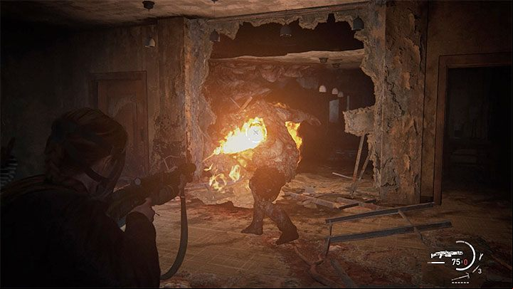 The flamethrower is a great weapon for attacking and setting infected on fire - The Last of Us 2: How to get Flamethrower? - Combat - The Last of Us 2 Guide