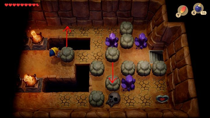 Enter the cave and go right - Anglers Tunnel | Links Awakening Walkthrough - Walkthrough - Links Awakening Guide