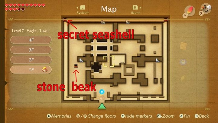 1 - Eagles Tower | Links Awakening Walkthrough - Walkthrough - Links Awakening Guide