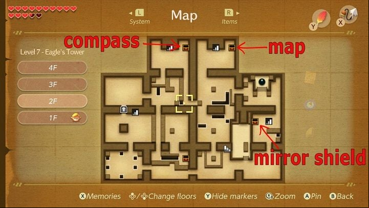 2 - Eagles Tower | Links Awakening Walkthrough - Walkthrough - Links Awakening Guide