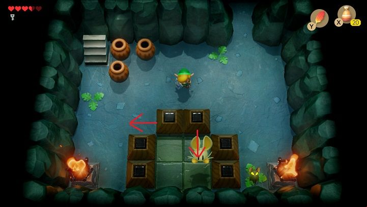 Turn down - Bottle Grotto | Links Awakening Walkthrough - Walkthrough - Links Awakening Guide