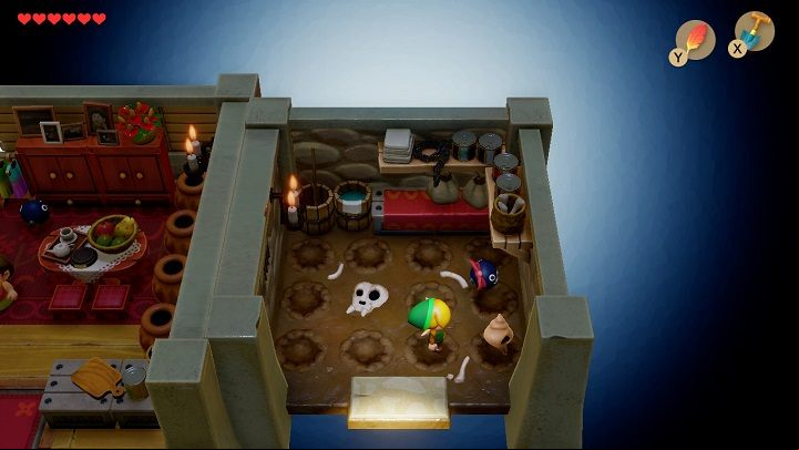 In the northeast of the Marins House, you will find a Store - Key Cavern | Links Awakening Walkthrough - Walkthrough - Links Awakening Guide