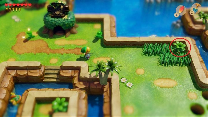 Go down and turn right by the Telephone Booth - Key Cavern | Links Awakening Walkthrough - Walkthrough - Links Awakening Guide