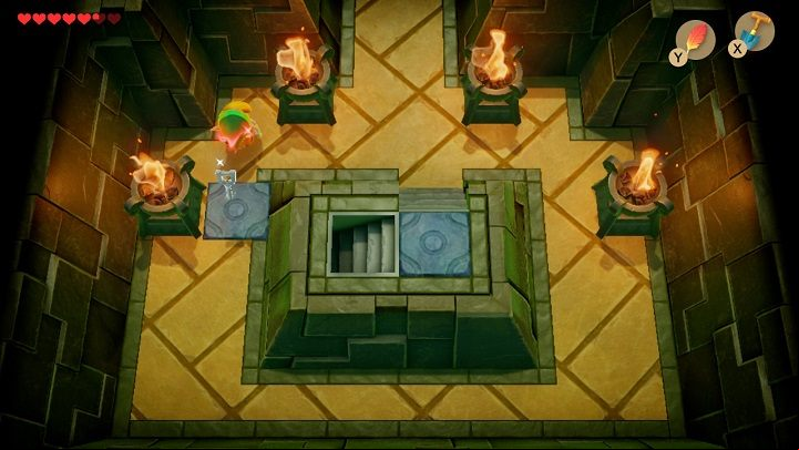 Go back to the upper room and open the door on the right - Key Cavern | Links Awakening Walkthrough - Walkthrough - Links Awakening Guide