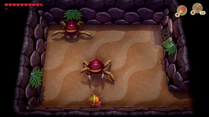 Gohmas are two Mini-Bosses in Catfishs Maw - Gohma | Boss in Links Awakening - Bosses - Links Awakening Guide
