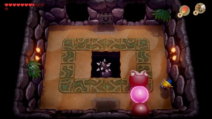 Slime Eel is the Main Boss in Catfishs Maw, who guards the Wind Marimba - Slime Eel | Boss in Links Awakening - Bosses - Links Awakening Guide