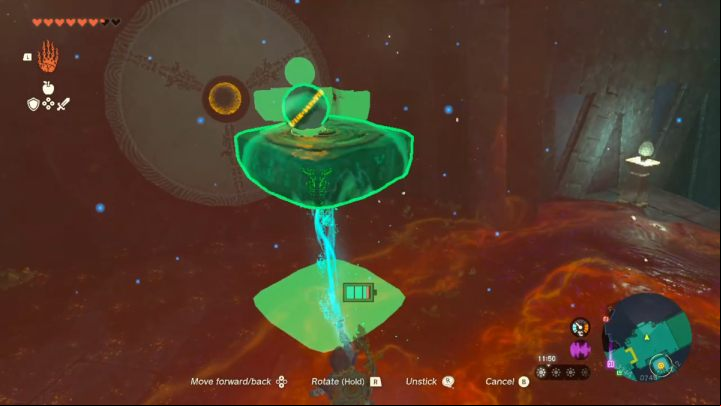 Place the orb attached to the Hover Stone into the hole in the wall - Zelda TotK: Sidon of the Zora - Walkthrough - Zelda Tears of the Kingdom Guide