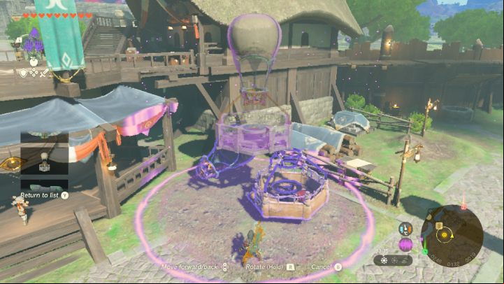 After the conversation with Josha, go to the balloon near the stairs and rebuild it using the Autobuild ability - Zelda TotK: A Mystery in the Depths - Walkthrough - Zelda Tears of the Kingdom Guide