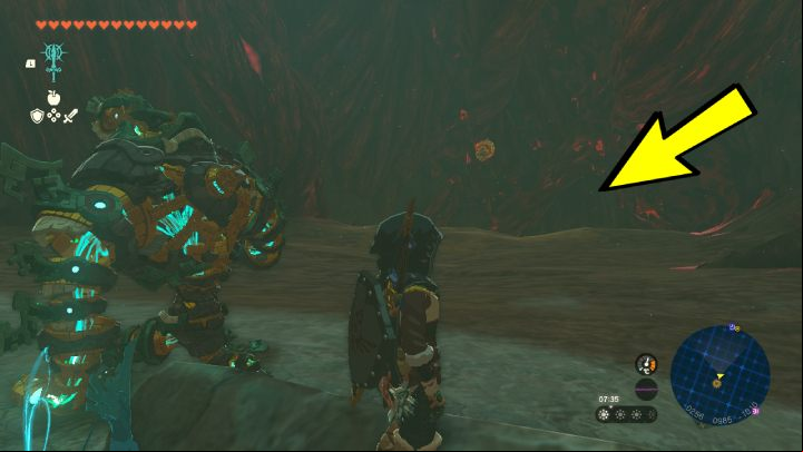 Next to the Like Like, there's a small ageway - Zelda TotK: Destroy Ganondorf - Walkthrough - Zelda Tears of the Kingdom Guide