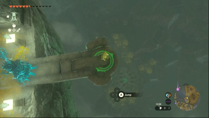 Once you land on the dragon's tail, head south, towards its head - Zelda TotK: Find the Fifth Sage - Walkthrough - Zelda Tears of the Kingdom Guide