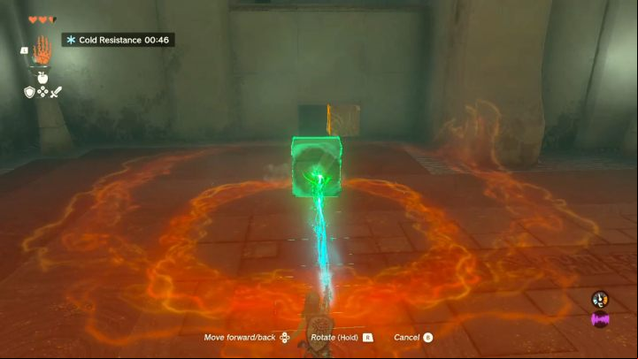 Use Ultrahand and take out the wooden crate - Zelda TotK: Gutanbac Shrine - Sky - Zelda Tears of the Kingdom Guide