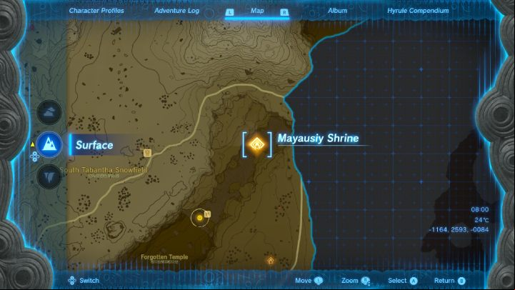Keep going straight until you reach the Mayausiy Shrine, where Impa will be standing - Zelda TotK: The Dragons Tears - Walkthrough - Zelda Tears of the Kingdom Guide