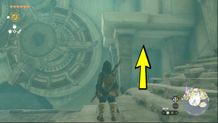 Look at the 2 gears from the starting location - Zelda Tears of the Kingdom: All Shrines on Great Sky Island - Sky - Zelda Tears of the Kingdom Guide