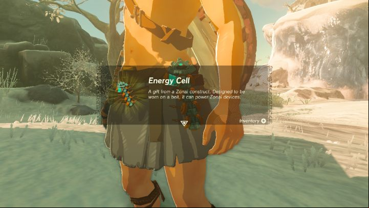 You will receive the Energy Cell from the Maker Construct on Great Sky Island - Zelda TotK: How to use Energy Cell - FAQ - Zelda Tears of the Kingdom Guide